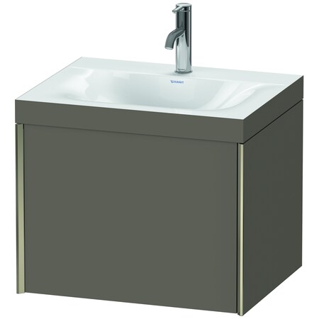 Xviu C-Bonded Wall-Mounted Vanity Flannel Gray Satin Matte